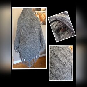 Gray Cable Knit Women's Sweater